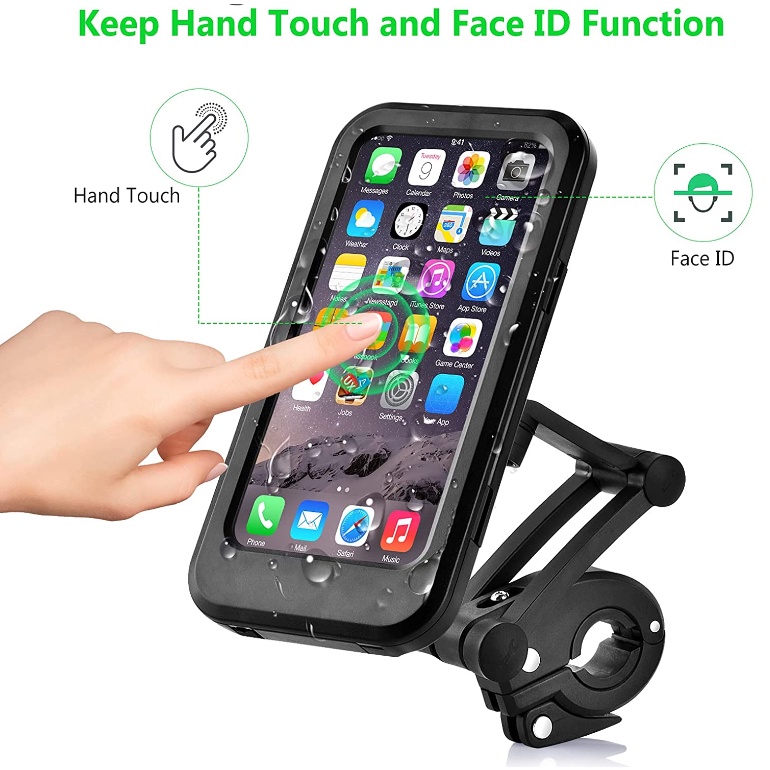 KeiKei Phone Holder Motor Waterproof Tempat dudukan Hp Sepeda Anti Air Stand Handphone