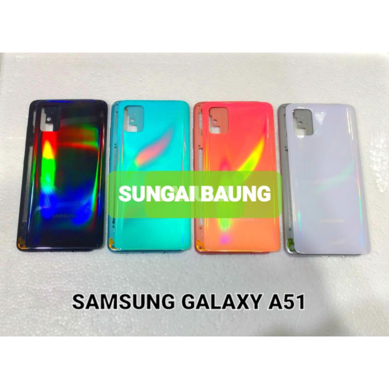 KESING HOUSING CASING SAMSUNG GALAXY A51 BEZEL + BACKDOOR ORIGINAL