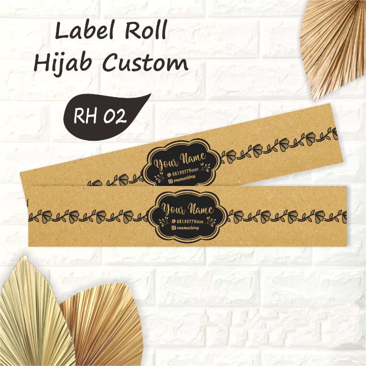 Label Roll Hijab Custom