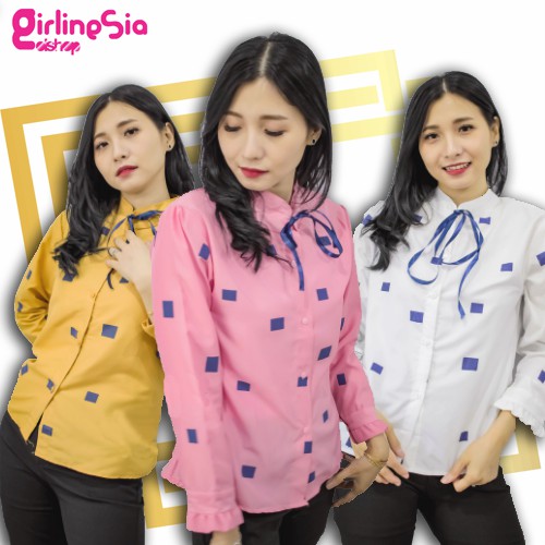 GN - KM ATASAN WANITA KEM RIBON ALL SIZE FIT TO L