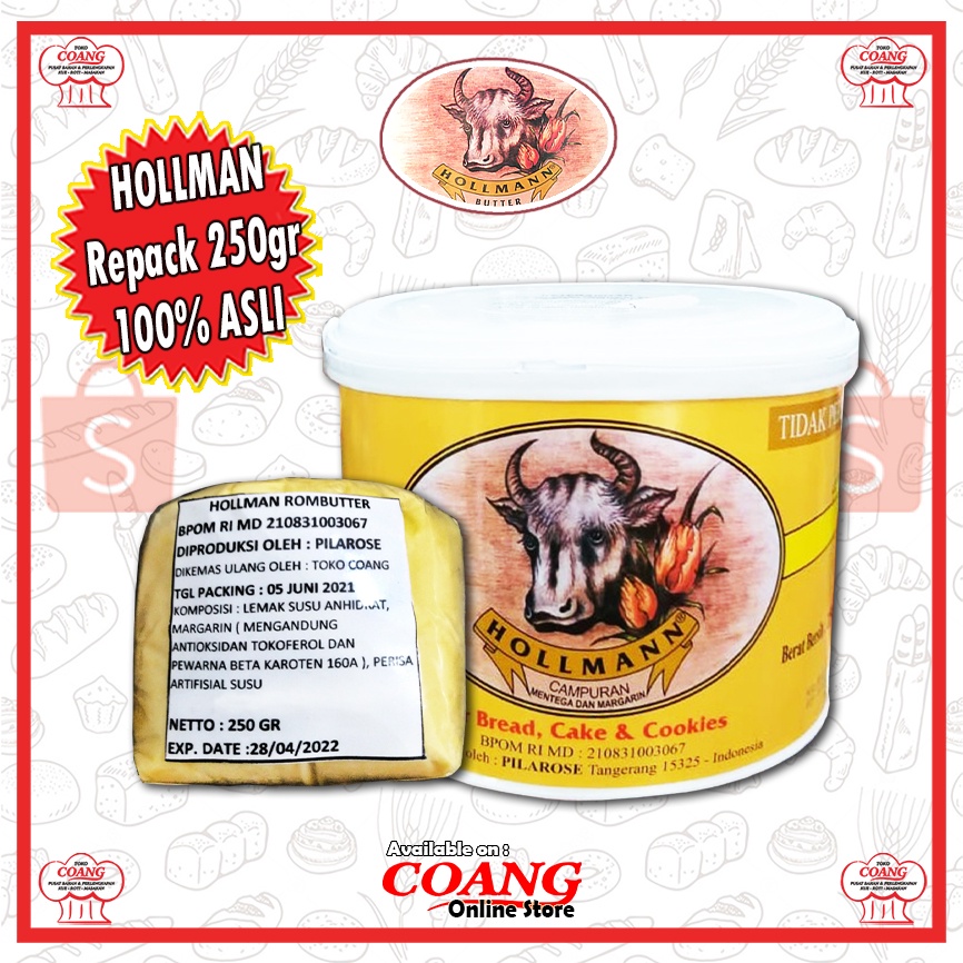 

HOLLMAN ROMBUTTER 250 GRAM - MENTEGA BUTTER