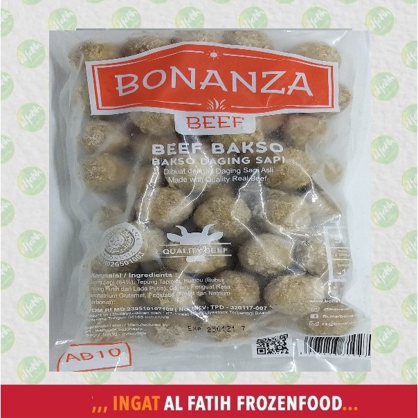 

BONANZA BAKSO SAPI AB10 500GR (ISI 50 BUTIR)