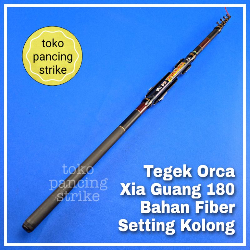 joran pancing murah tegek set kolong orca xia guang 180 cm