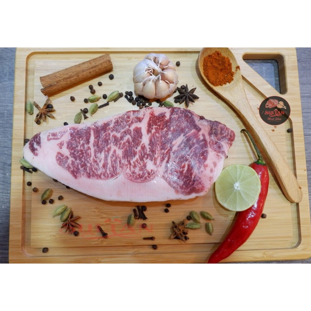 

Premium Wagyu MB3+ Striploin Grainfeed 400 Days