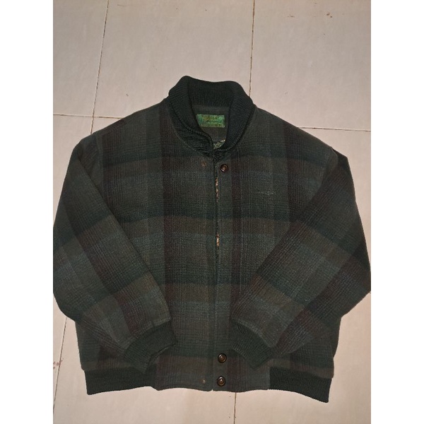 TownGent Vintage Bomber jacket wol Tartan Second Original
