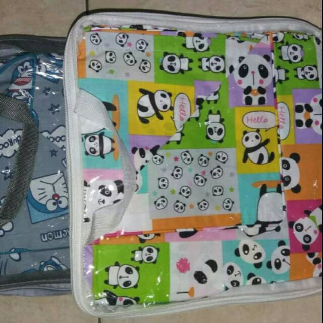 Tas Mika Sprei Resleting Organizer dengan Tali (minimal pembelian 10 pcs)