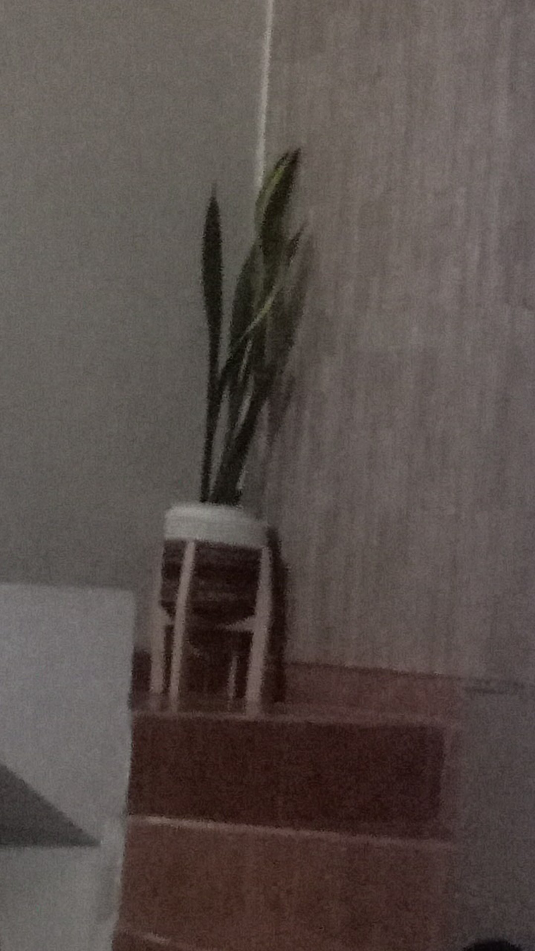 Pot Bunga Plastik Putih Tawon Tirus / Pirus 18 Cm