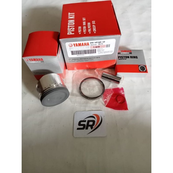 PISTON KIT RING SEHER  kode (5MX) Yamaha original Mio  sporty  Nouvo z  lele Mio soul karbu old