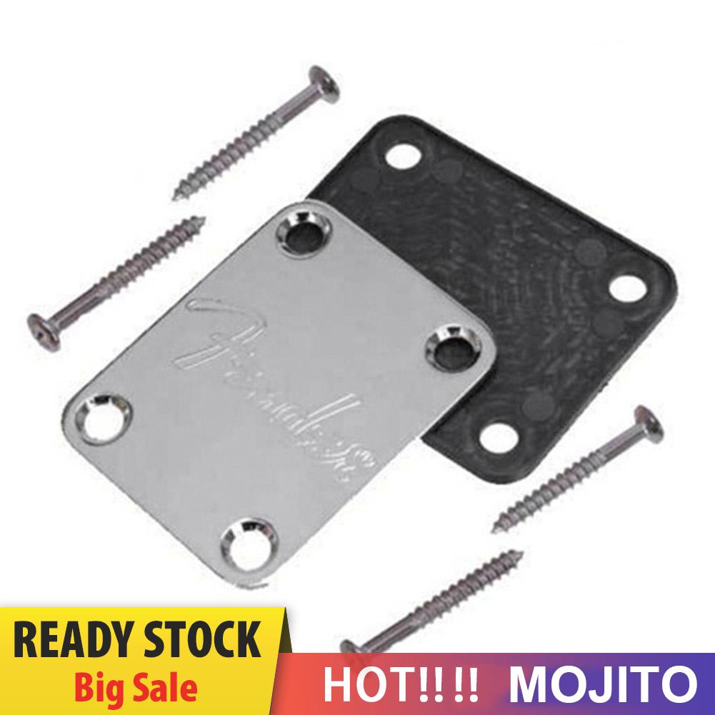 Neck Plate Gitar Elektrik Telecaster Joint Board Dengan 4 Sekrup