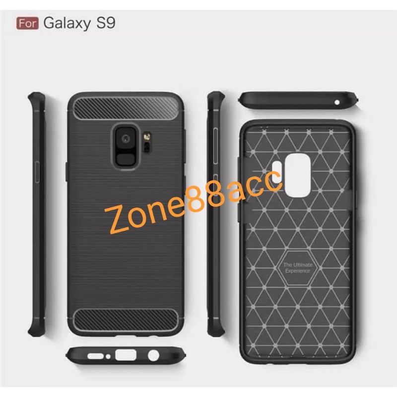 Silicon Case SAMSUNG S9 Softcase iPAKY Carbon Casing Cover TPU