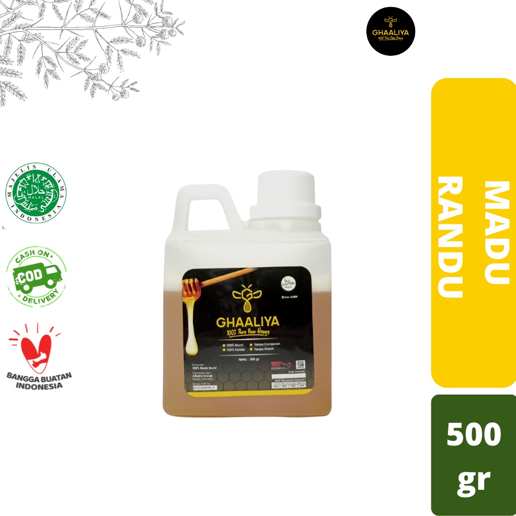 

Madu Murni Asli Nektar Randu 500gr