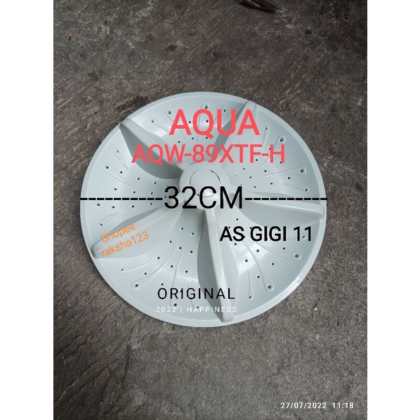 PULSATOR ORIGINAL MESIN CUCI AQUA 32CM GIGI 11 AQW-89XTF-H & 89XTF