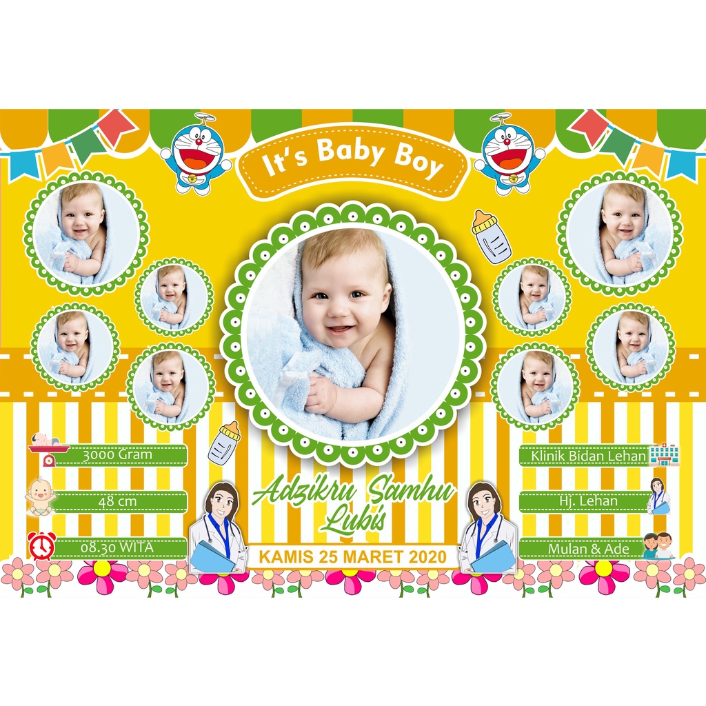 CETAK BIODATA BAYI UKURAN BESAR 17R/12Rs (48x32)cm-25