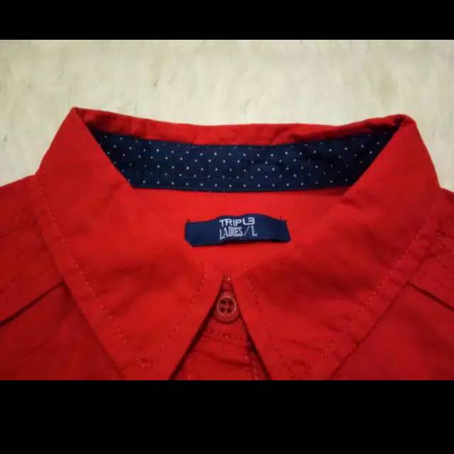 Kemeja  Cewek branded Tripl3 Original