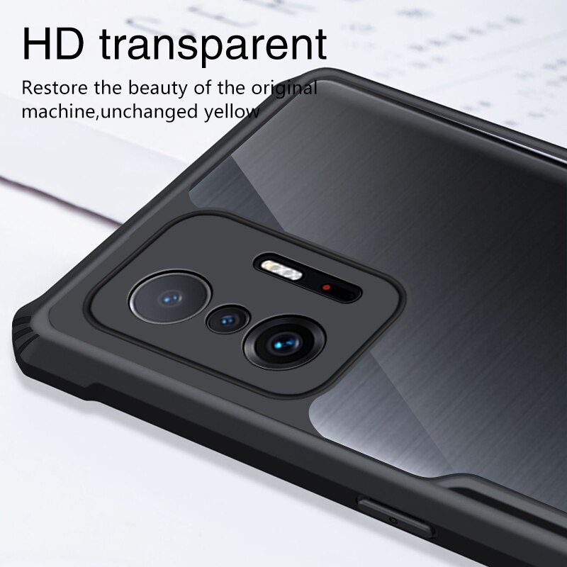 Xiaomi Mi 11T Pro 5G 2021 Case Armor Fusion Transparent Back Cover Premium Casing