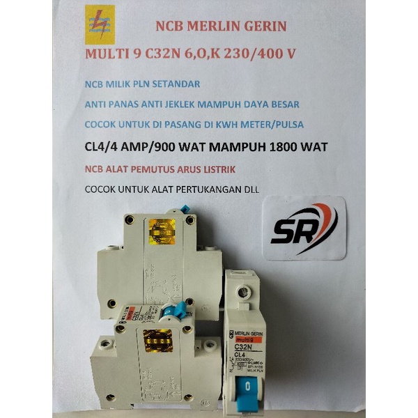 NCB Merlin cl4 standar PLN (harga satuan) anti jeklek mampuh daya besar