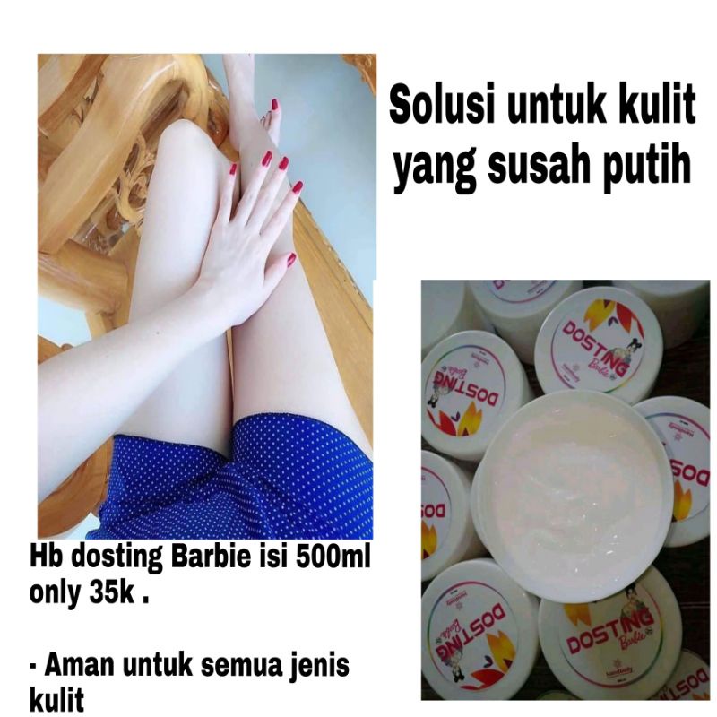 Hb Dosting Barbie Pemutih Ampuh Badan Handbody