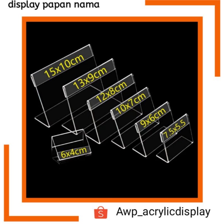 

PAPAN NAMA MEJA / DESK NAME TAG TEBAL 2mm