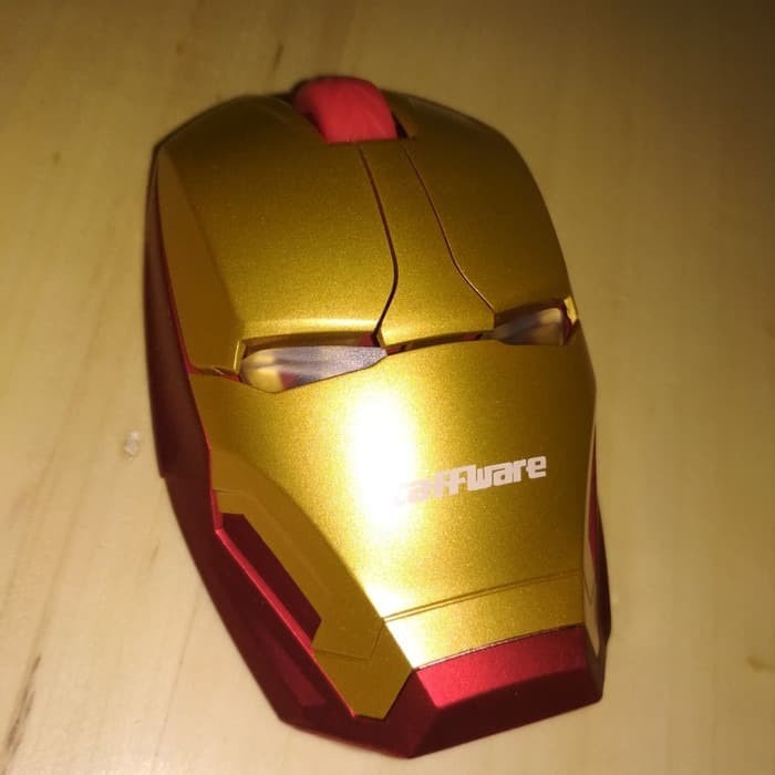 Mouse Unik Action Figure Kepala Iron Man