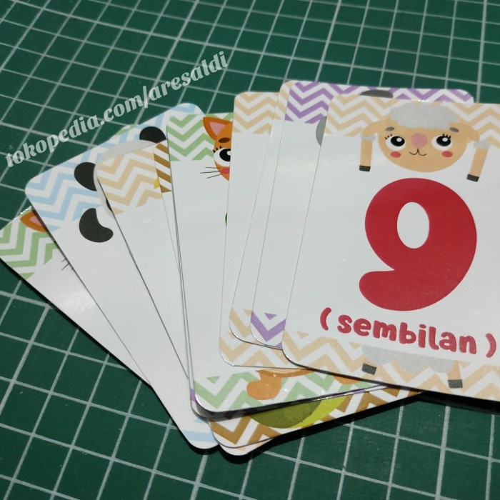 

flash card Abjad kartu edukasi bermain anak kado paud tk promo