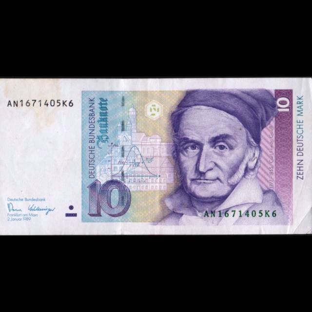 Uang Kuno Luar Atau Asing 10 Deutsche Mark Jerman Tahun 1989