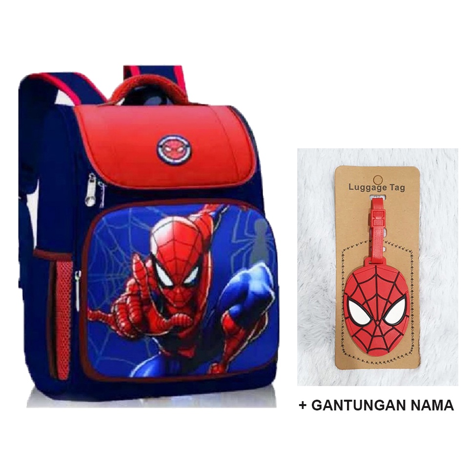 TAS RANSEL ANAK SEKOLAH SD LAKI LAKI  KARAKTER BAHAN TAHAN AIR 16inch dan 14inch IMPORT+ GANTUNGAN NAMA ( Panda 14&quot; 16&quot; )