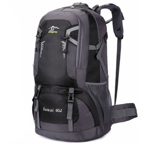 Huwai Tas Ransel Mountaineering 60L - Black