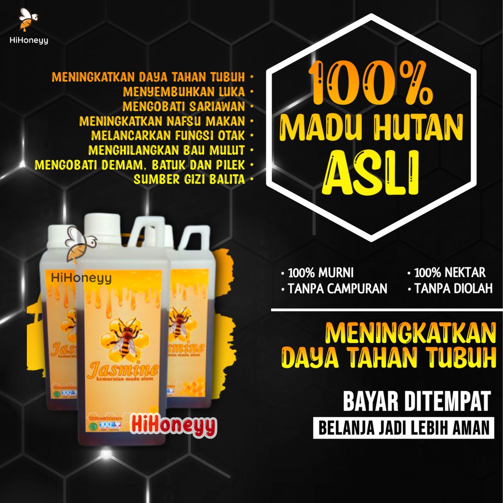 

Madu Asli Madu Murni | Madu Hutan Madu Murni Asli Multiflora Nusantara Herbal Organik 1kg| Raw Honey