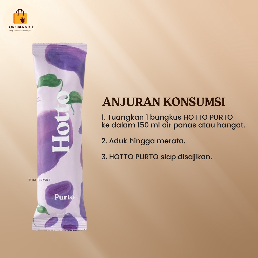 

Cahayadstore (Saset/) Hotto Purto Superfood Multigrain Ubi Ungu Oat Sereal Sarapan Sehat Alami