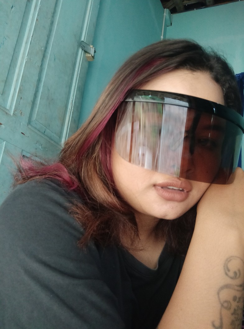 Oversized Exaggerated Visor Wrap Shield Large Mirror | Eye Shield | Eyeshield | Nopeet Inspired Toybox