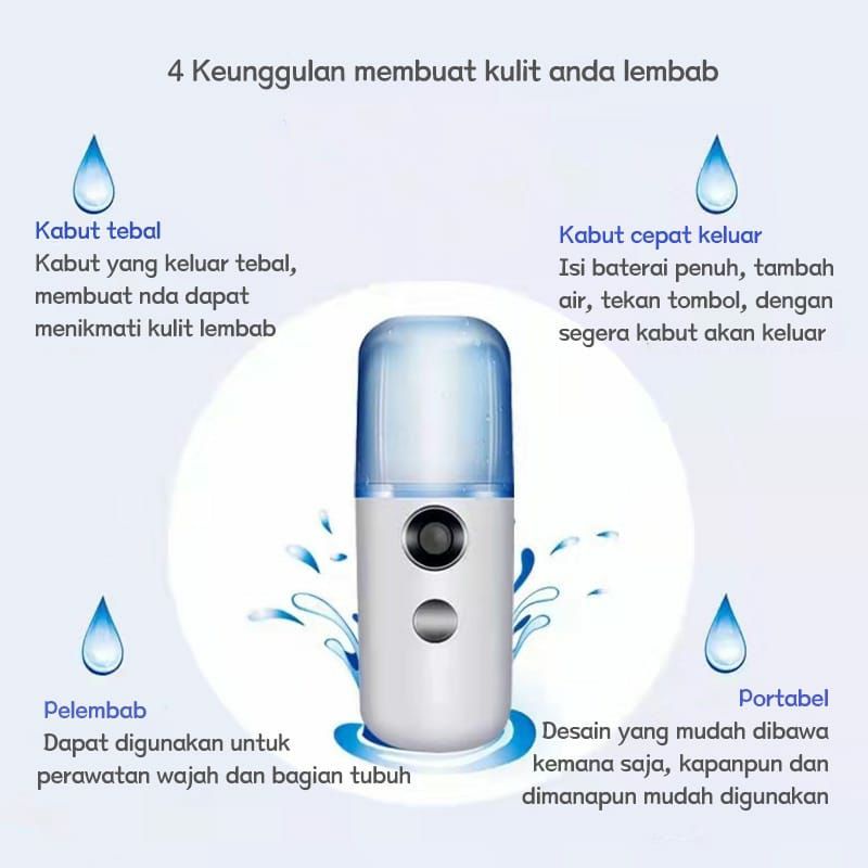 Nano Spray Portable / Perawatan Wajah / Pelembab Wajah