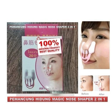 Alat Pemancung Hidung Permanen Asli Original Magic Nose Shaper 2 In 1