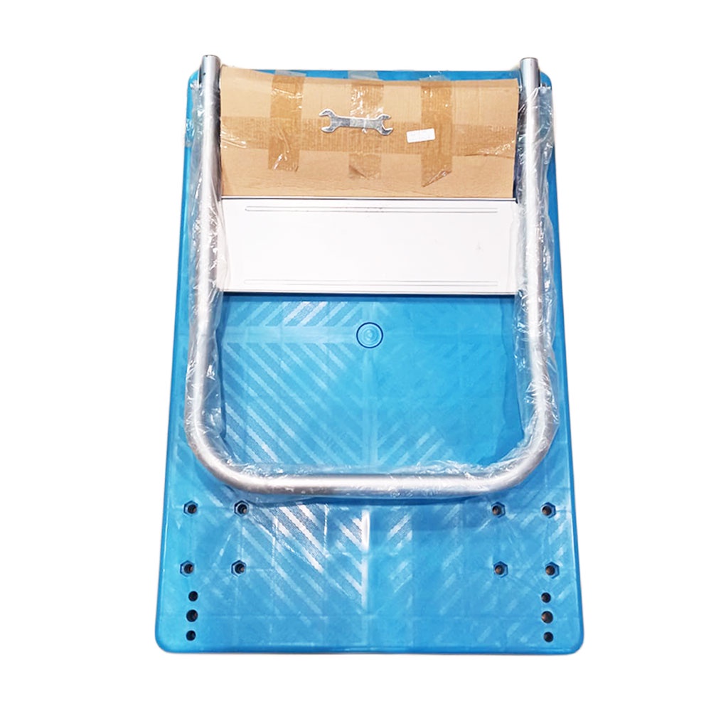 Trolley Barang Lipat Folding Cart Silent Wheel 87x58CM 350KG - FPT-300 - Blue