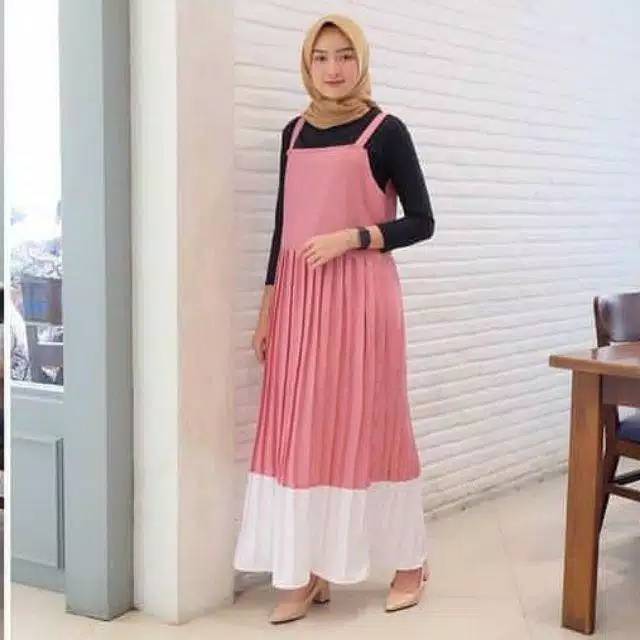 Tisha overall pakaian wanita fashion muslim baju remaja