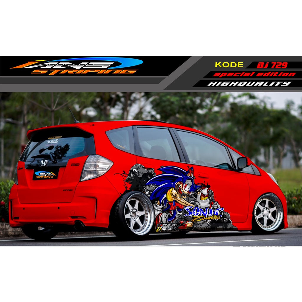 DECAL STICKER MOBIL HONDA BRIO / JAZZ RS / MOBILIO / AGYA / YARIS / ATOS / STICKER MOBIL