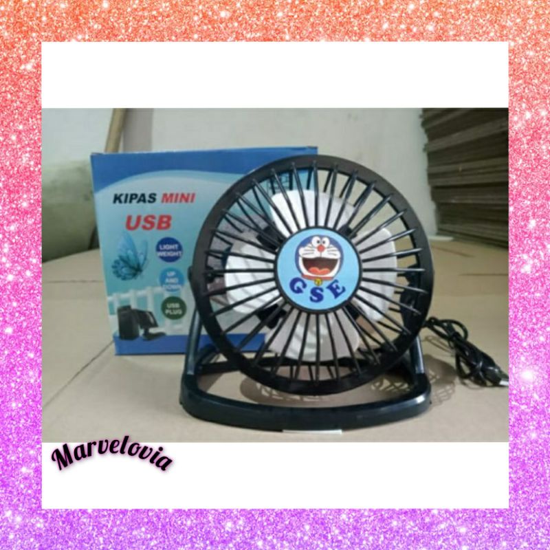 KIPAS ANGIN USB MINI FAN DUDUK MEJA PORTABLE