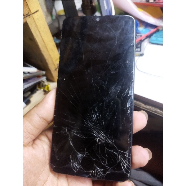 LCD PECAH RUSAK BAHAN SERVICE SAMSUNG A10S A107 ORI