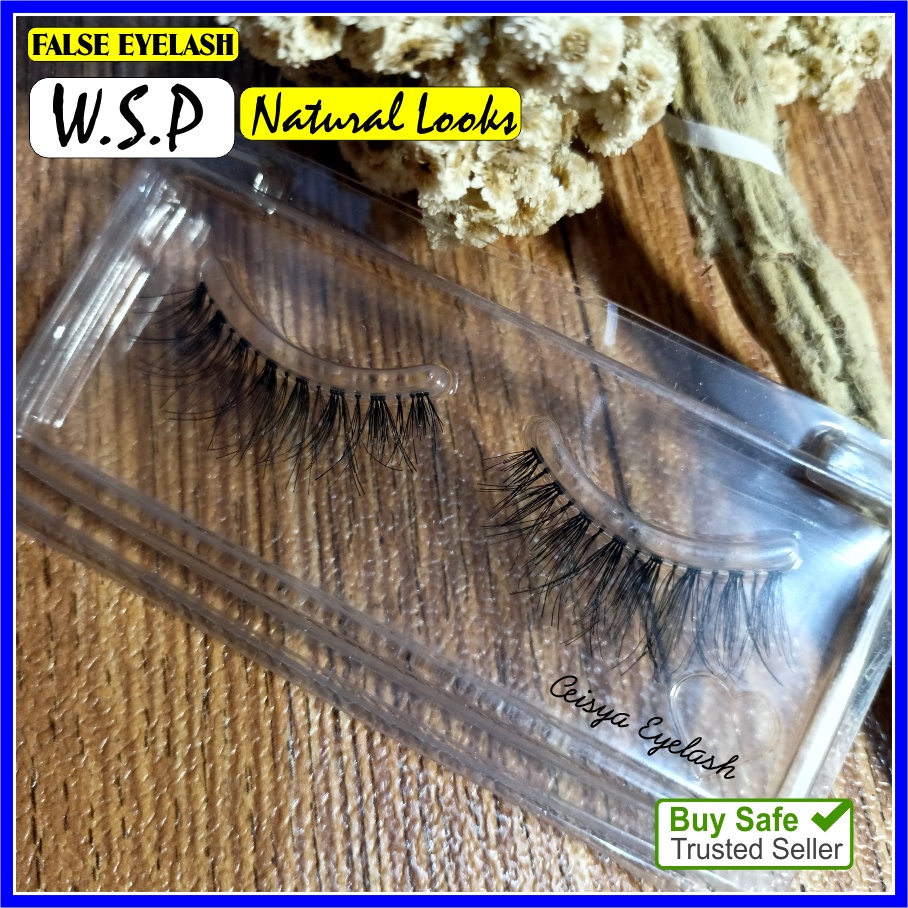 Bulu mata Palsu Fake Eyelash Bulumata WSP Natural Lembut Premium Bagus Murah Kualitas Export
