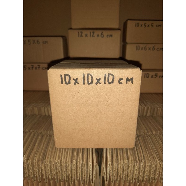 

Kardus 10x10x10 cm baru polos luar dalam