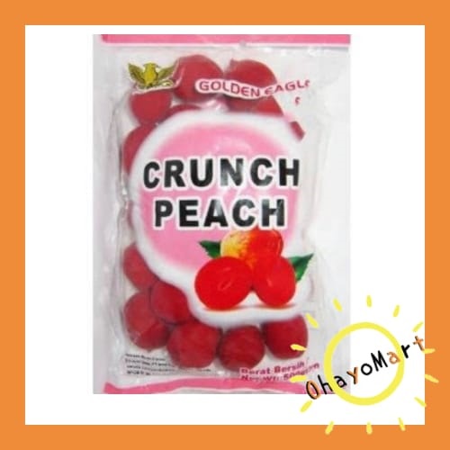 Golden Eagle Crunch Peach / GE Manisan Buah Persik 500grm