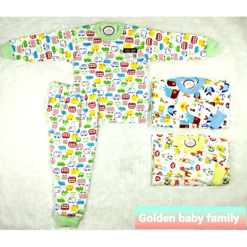 3Pcs setelan panjang oblong chubie size M -XXL mix 3 motif