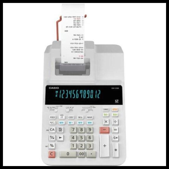 

Kalkulator Save Time With Reprint Function Casio Dr-120R-Bk