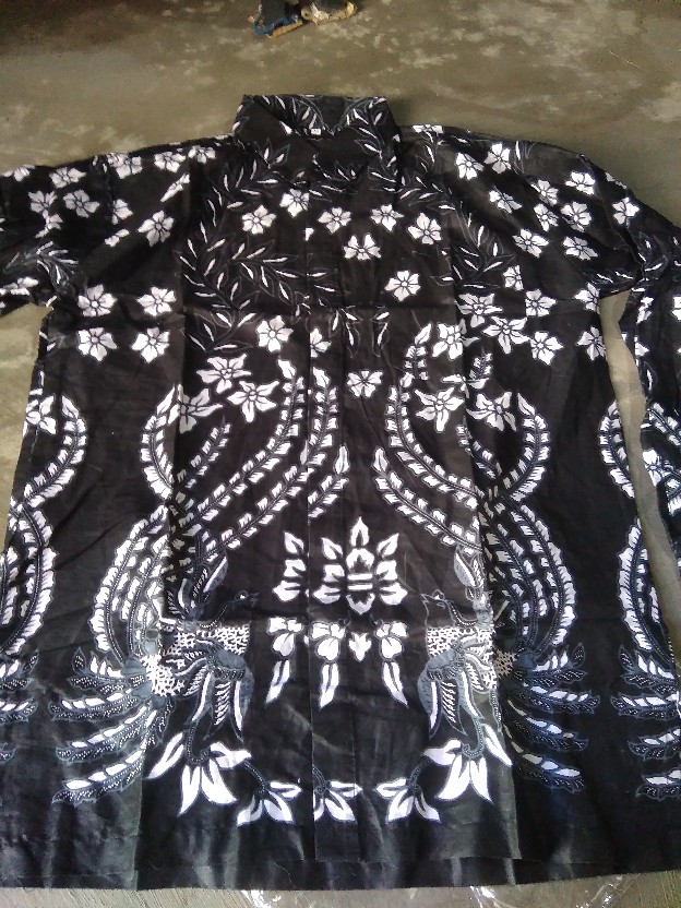 Kemeja Batik Pria Lengan Panjang Size M L Xl Xxl Bswart Batik Hrb026 Kenango Panjang Padi