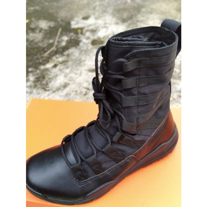 black nike combat boots