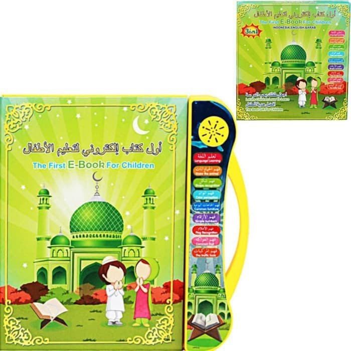 Mainan anak edukasi / Mainan edukasi islami / buku pintar 4 bahasa / Buku pintar islami 4 bahasa