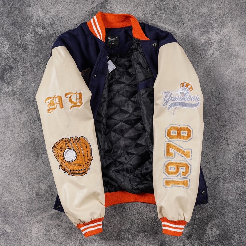 [N00894] Jaket Baseball Varcity Distro Motif NEW YORK YANKEES XXX