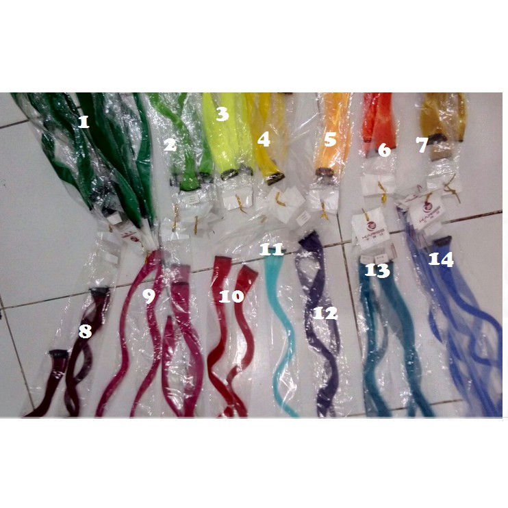 HAIR CLIP ON HAIR EXTENTION WARNA/ RAMBUT PALSU