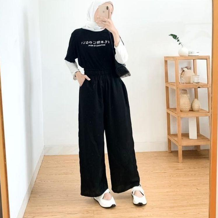 (VIRAL) NANA KULOT DAILY celana kulot wanita panjang celana highwaist wanita kulot pants wanita cela