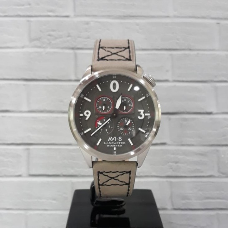 JAM TANGAN AVI-8 LANCASTER BOMBER AV-4050-03 ORIGINAL GARANSI FREE BATERAI
