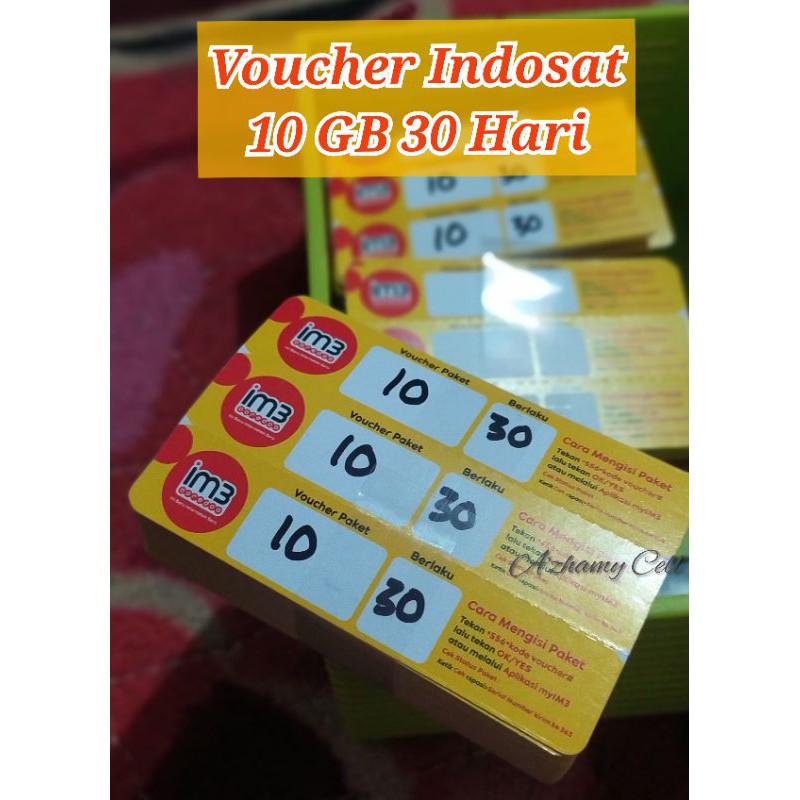 Voucher Indosat 10 GB 30 Hari